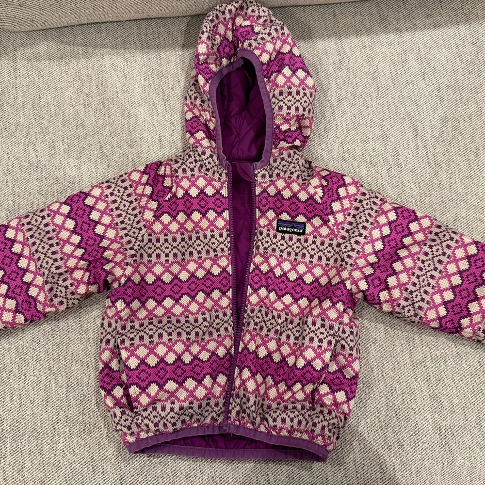 Patagonia Pink and Purple Patterned Jacket